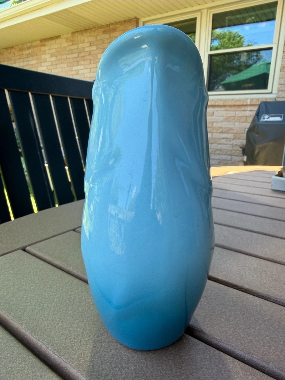 Large GurglePot Gurgling Fish Water Pitcher Ombre Blue - Picture 2 of 7